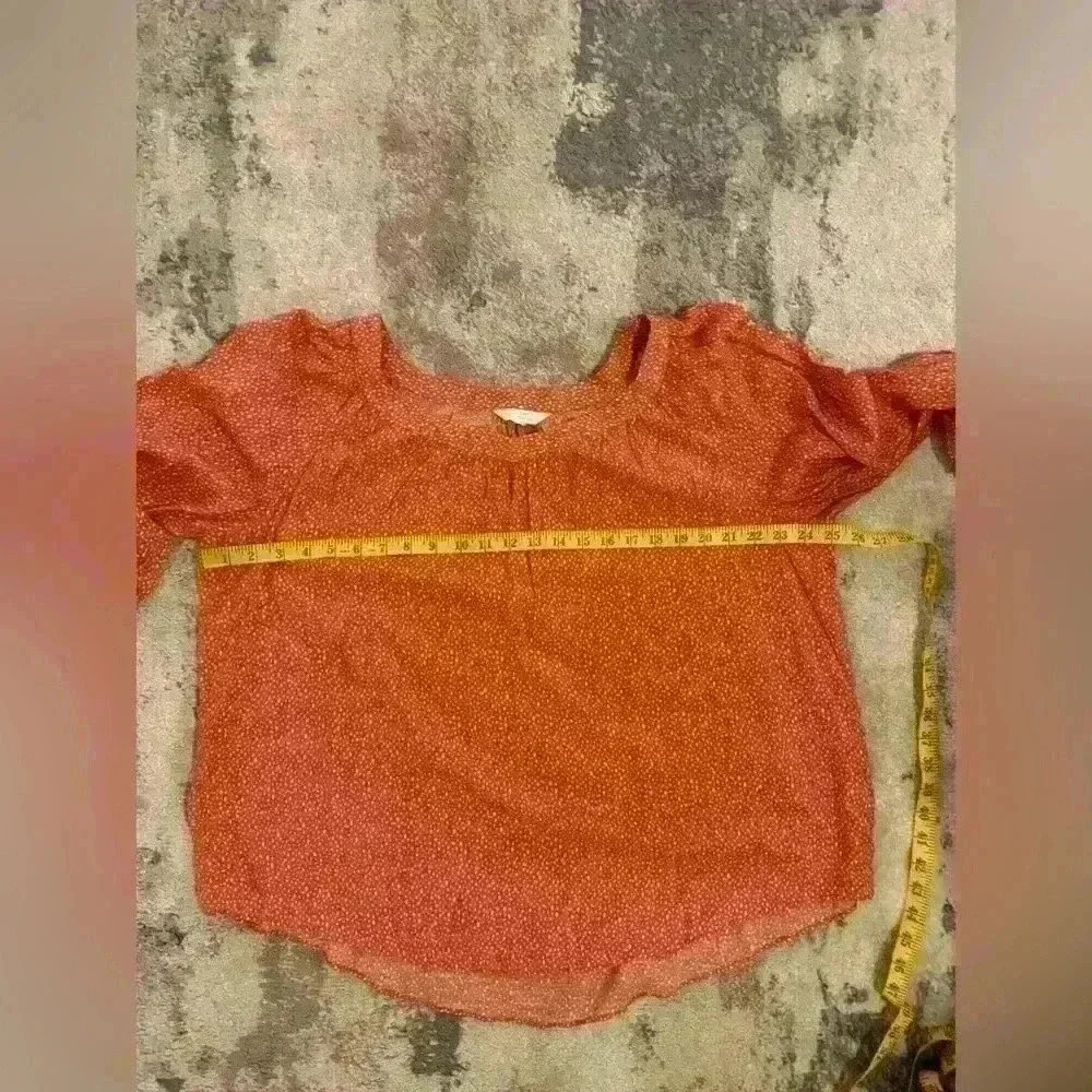Women’s Orange Lauren Conrad Blouse - Picture 6 of 6